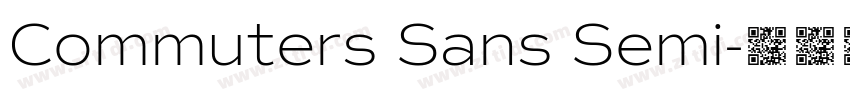Commuters Sans Semi字体转换